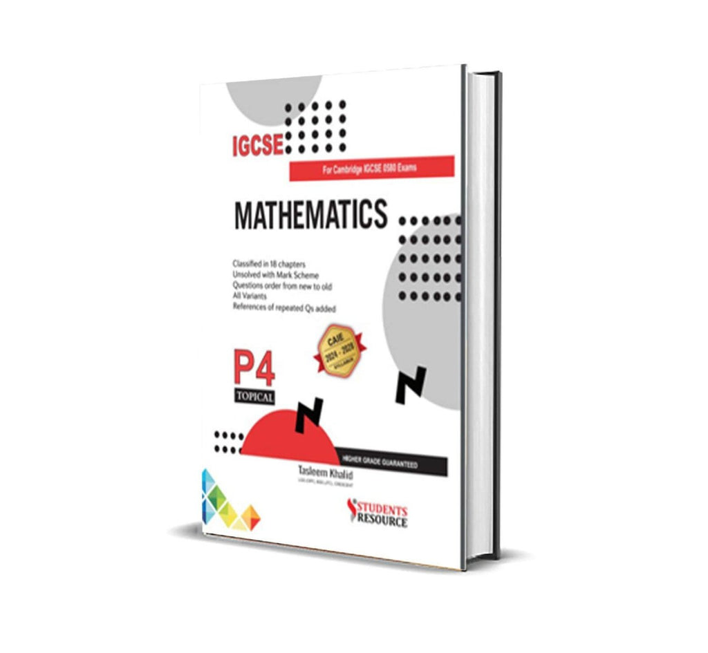 IGCSE Math 0580 P4 Topical | 2018-2024 | Tasleem Khalid IGCSE Math 0580 P4 Topical | 2018-2024 | Tasleem Khalid