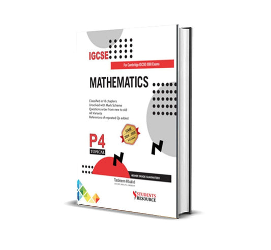 IGCSE Math 0580 P4 Topical | 2018-2024 | Tasleem Khalid IGCSE Math 0580 P4 Topical | 2018-2024 | Tasleem Khalid