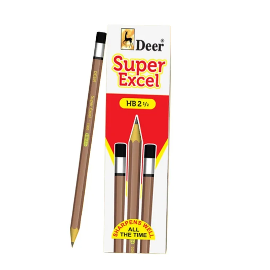 Deer Super Excel Lead Pencil 1000-HB (Pack of 12)