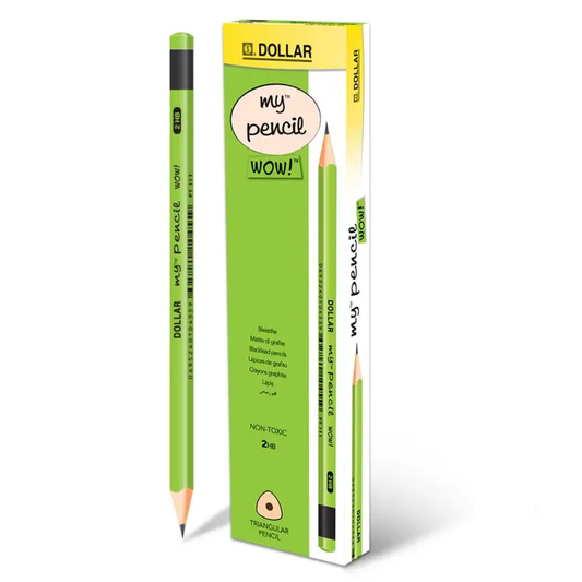 Dollar My Pencil Pack of 12 (Yellow)